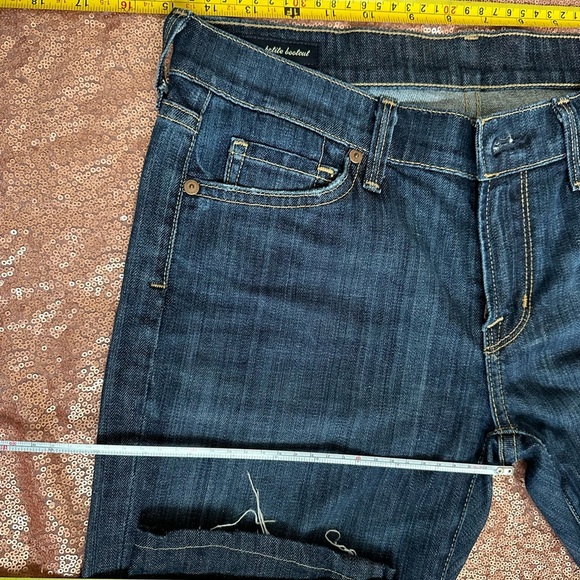 Citizens of Humanity Jeans Women's 28 Blue. Petite Dita Bootcut Dark Blue Denim - Picture 9 of 11